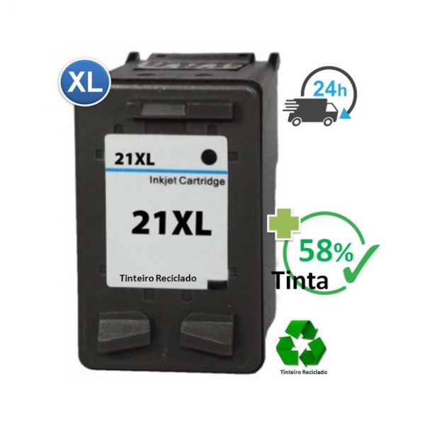 tinteiro hp 21xl_reciclado tinteiro hp 21xl_reciclado