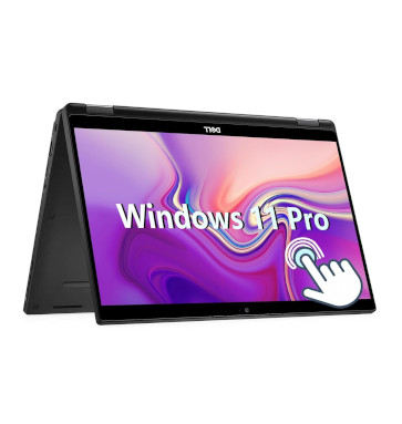 Portátil DELL Latitude 7390 – 2 em 1 Rotativo 360º – Recondicionado  | CPU INTEL i5-8350U | Mem 8GB | Disco SSD 256GB | Ecrã 13.3p Touch FHD | Leitor de Cartão Cidadão./ Leitor de Cartão impressão digital | Win 11 PRO